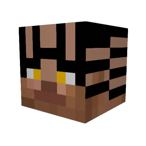 YoockeerX Minecraft avatar head, 3D render