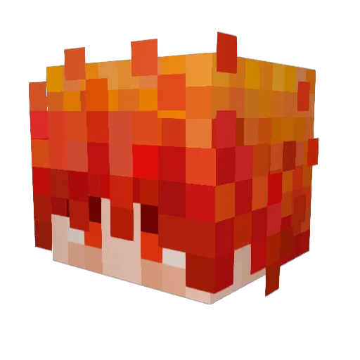 Yoogo412 Minecraft avatar head, 3D render