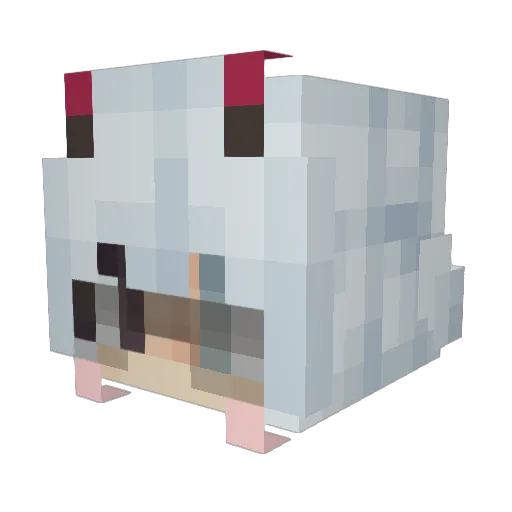 Yoomikk Minecraft avatar head, 3D render