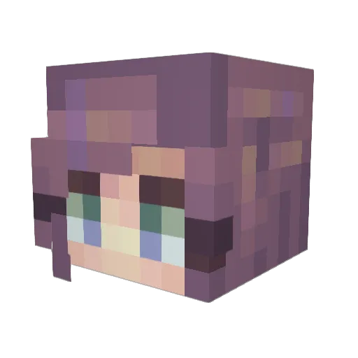 Yoon9311 Minecraft avatar head, 3D render