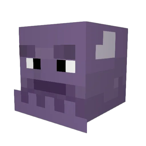YoonJam Minecraft avatar head, 3D render