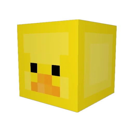 YoonKobach Minecraft avatar head, 3D render