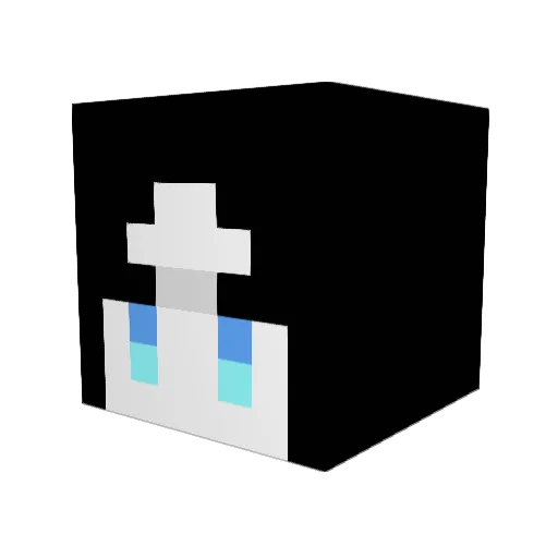 YoonNiMint Minecraft avatar head, 3D render