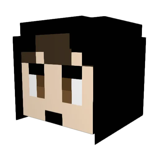 Yoon_1234 Minecraft avatar head, 3D render
