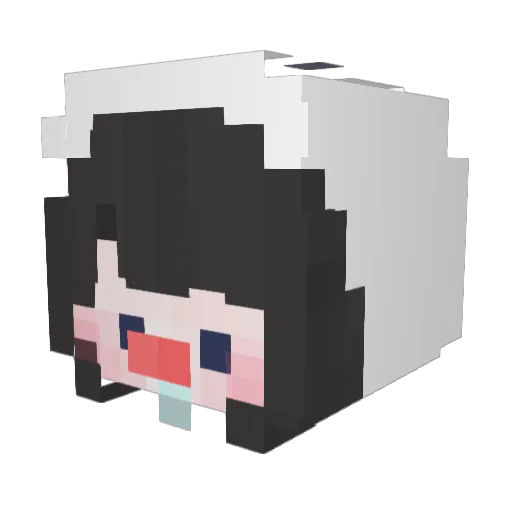 Yoon__D Minecraft avatar head, 3D render