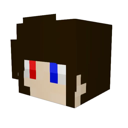 Yoonbom1357 Minecraft avatar head, 3D render