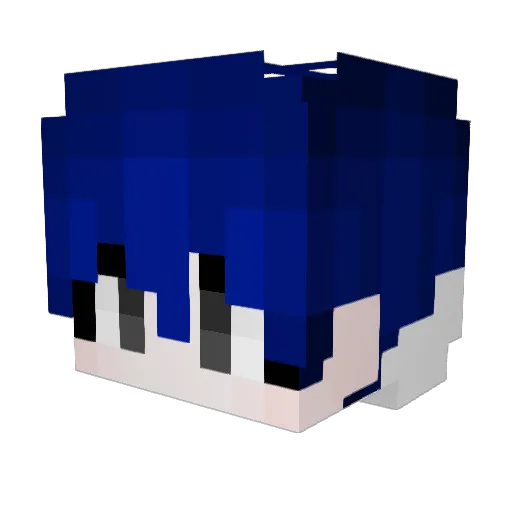 Yooni0303 Minecraft avatar head, 3D render