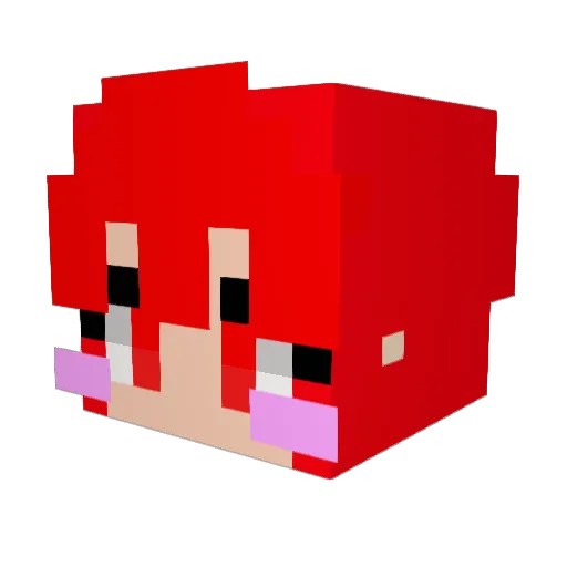 Yoonyun Minecraft avatar head, 3D render