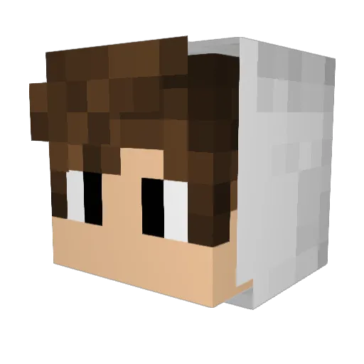 YoooPp Minecraft avatar head, 3D render