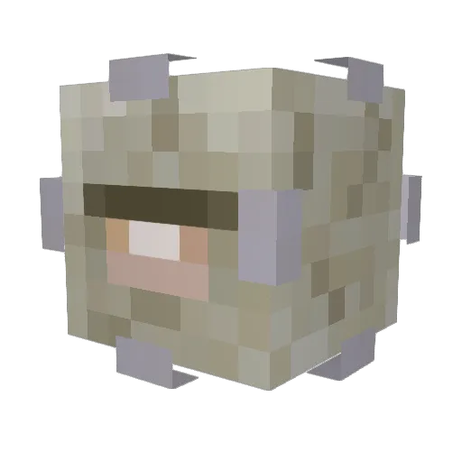 YoooooY Minecraft avatar head, 3D render