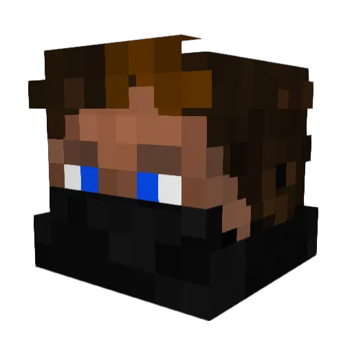 Yoor_Nightmare Minecraft avatar head, 3D render
