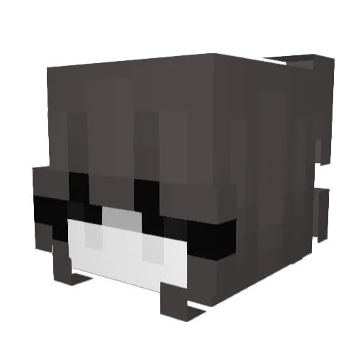 Yoorielle Minecraft avatar head, 3D render