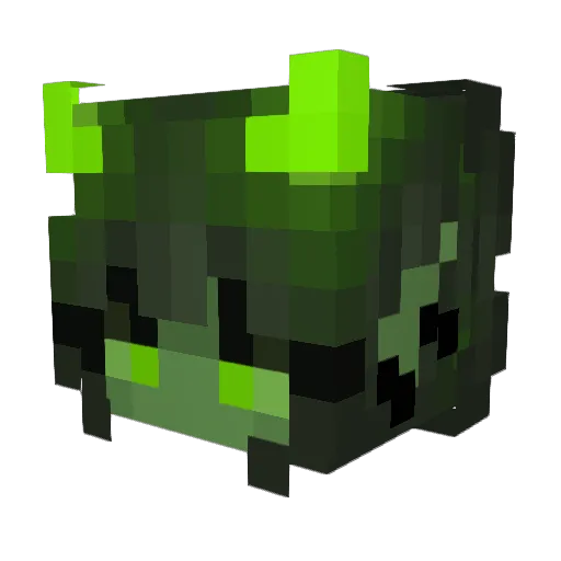 Yooshikee Minecraft avatar head, 3D render