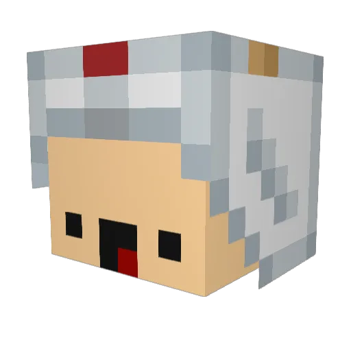 YooxaZ Minecraft avatar head, 3D render