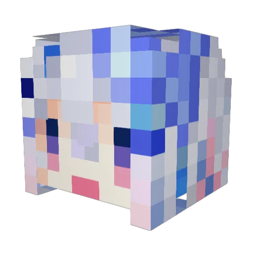 Yopi314 Minecraft avatar head, 3D render