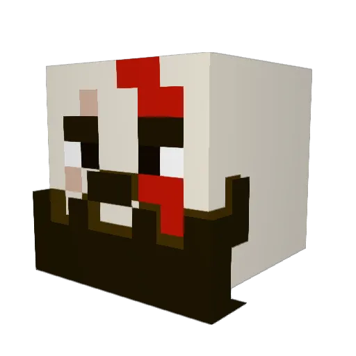 YopuRaze Minecraft avatar head, 3D render
