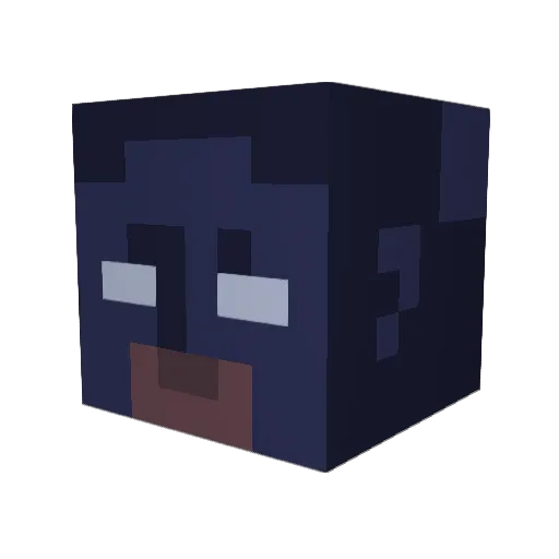 Yor8002 Minecraft avatar head, 3D render