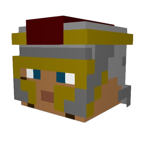 YorDemise Minecraft avatar head, 3D render