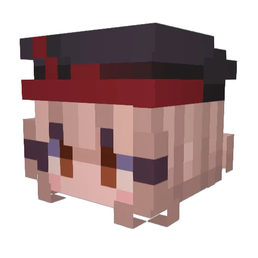 YoraKits Minecraft avatar head, 3D render