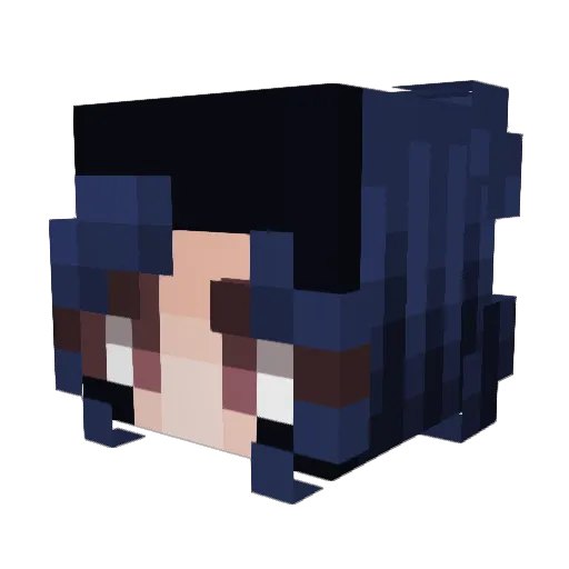 YoraNass Minecraft avatar head, 3D render