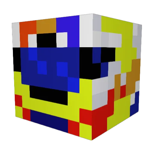 YorchAA Minecraft avatar head, 3D render