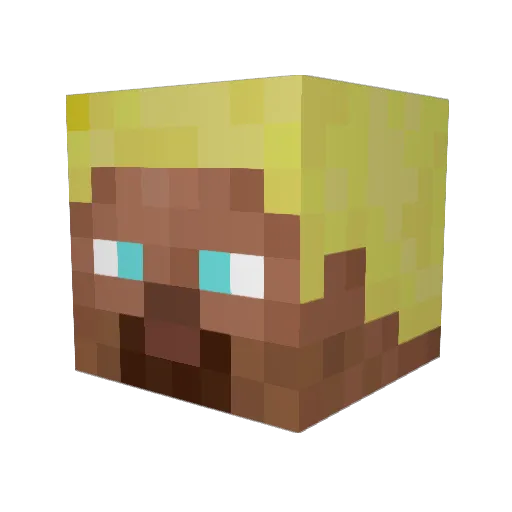 Yorfits Minecraft avatar head, 3D render