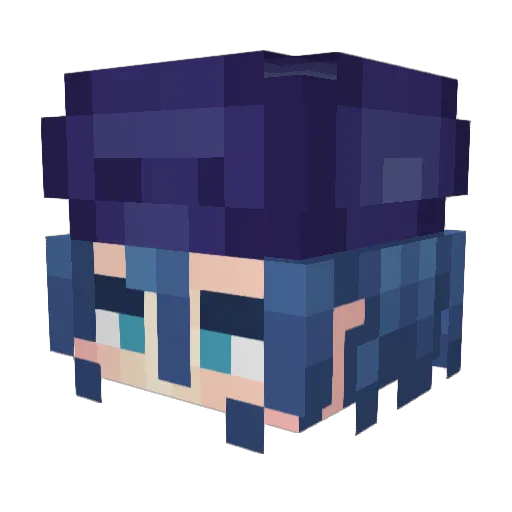 YoriCansado Minecraft avatar head, 3D render