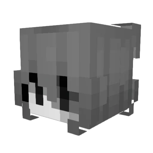 Yoriana Minecraft avatar head, 3D render