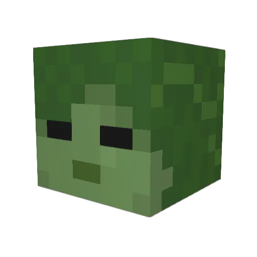 Yoriden Minecraft avatar head, 3D render