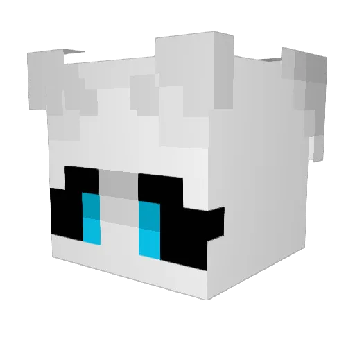 YoriiGon Minecraft avatar head, 3D render