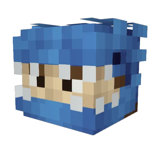York0706 Minecraft avatar head, 3D render