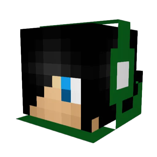 Yorke03 Minecraft avatar head, 3D render