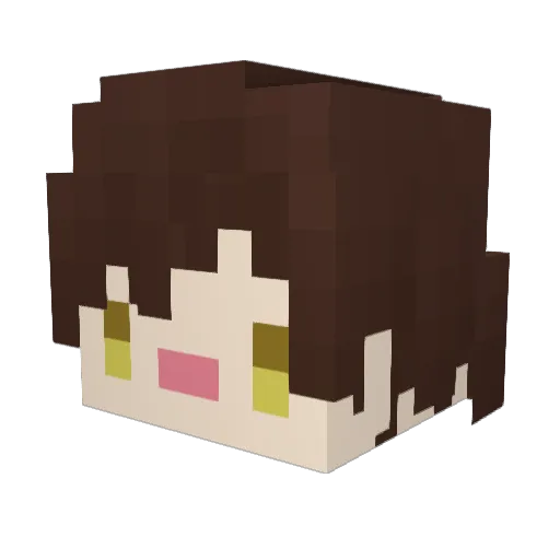 Yorkgogo Minecraft avatar head, 3D render
