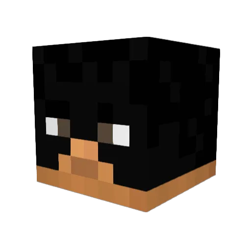 YorohLLC Minecraft avatar head, 3D render