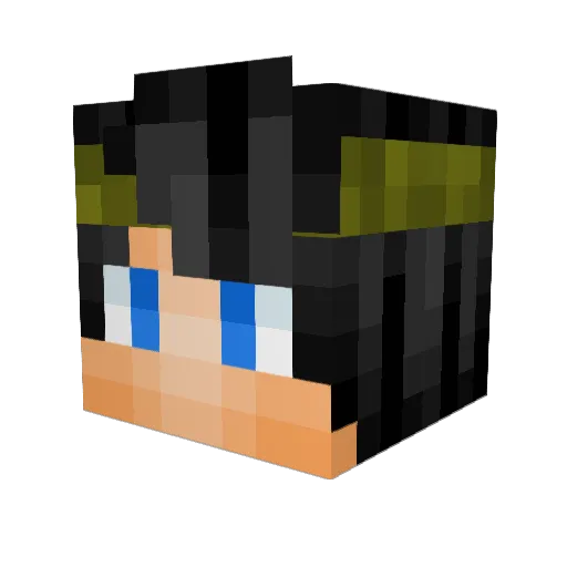YorrekPertens Minecraft avatar head, 3D render