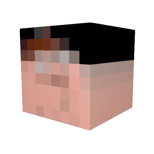YortSock Minecraft avatar head, 3D render
