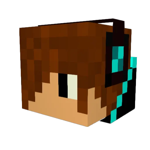 Yoruichi8745 Minecraft avatar head, 3D render