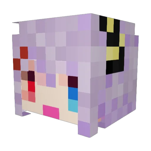 YorumuRuku Minecraft avatar head, 3D render