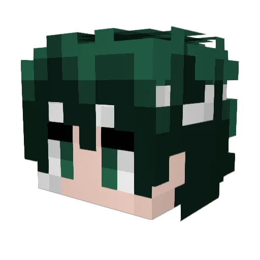 Yorzar Minecraft avatar head, 3D render