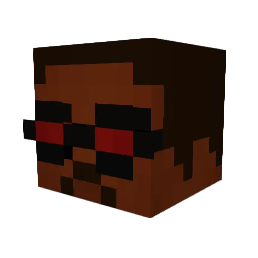 Yosef38 Minecraft avatar head, 3D render