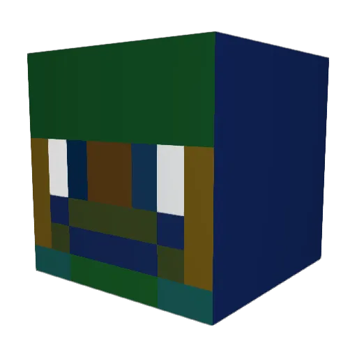 YosefG Minecraft avatar head, 3D render