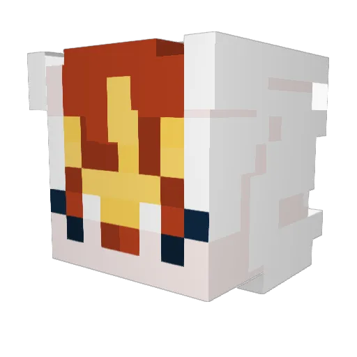 Yosh737 Minecraft avatar head, 3D render