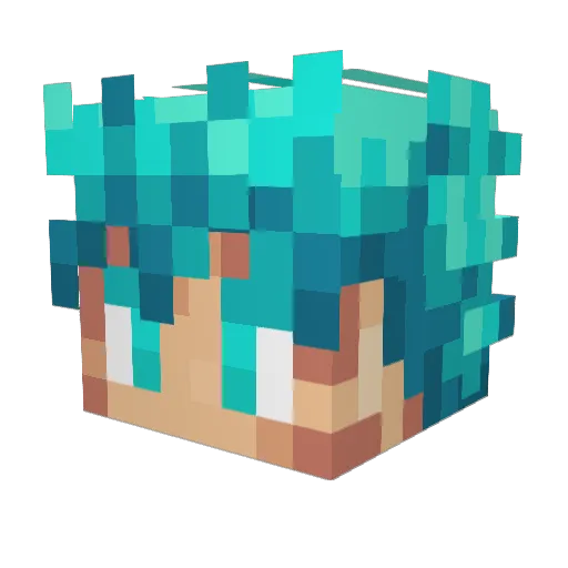 YoshTG Minecraft avatar head, 3D render