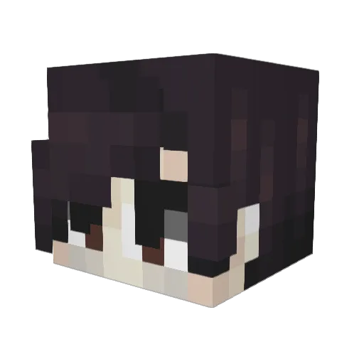 YoshaSan Minecraft avatar head, 3D render