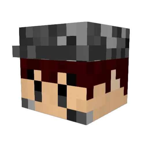 Yoshi0129 Minecraft avatar head, 3D render