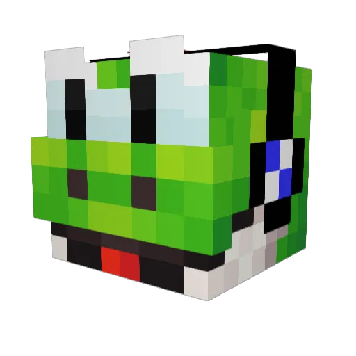 Yoshi100204 Minecraft avatar head, 3D render