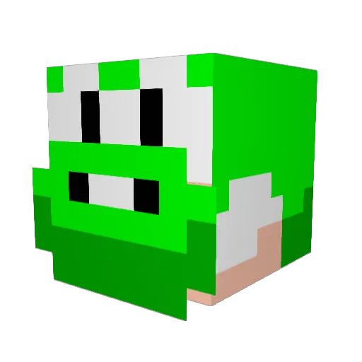 Yoshi31631 Minecraft avatar head, 3D render