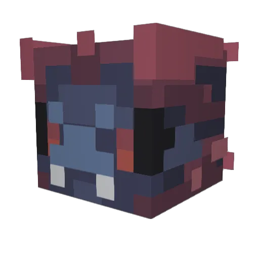 Yoshi83X Minecraft avatar head, 3D render