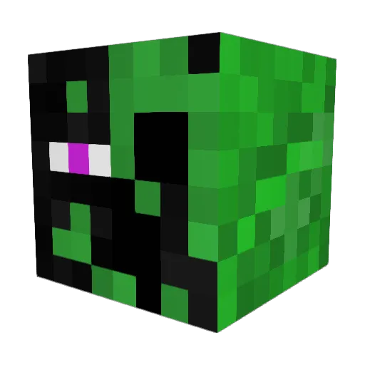 YoshiBink Minecraft avatar head, 3D render