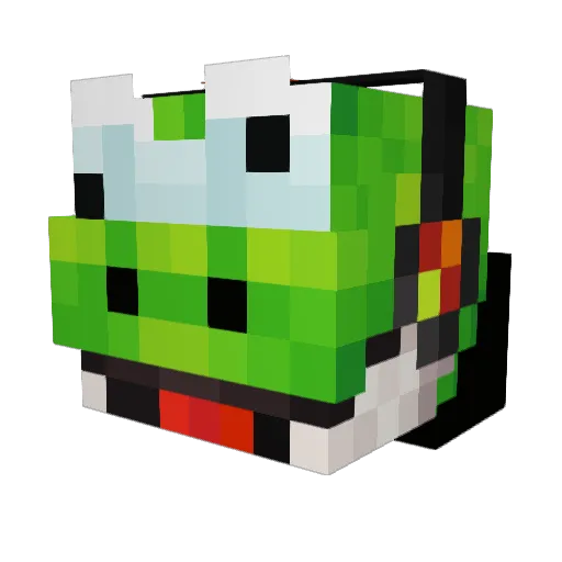 YoshiCrafted Minecraft avatar head, 3D render
